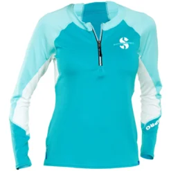 Lycra CHANNEL FLOW SCUBAPRO CARIBEAN ZIP Manches Longues Dame