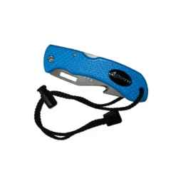 Couteau PLIANT AQUATYS -AQUALUNG || BEUCHAT Soldes Boutique couteau pliant titanium bleu 02 1