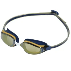 Lunettes FASTLANE AQUASPHERE Bleue Or Verres Mirroirs