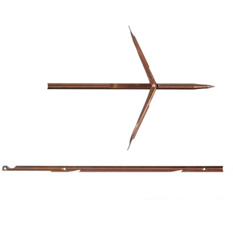 Flèche DEVOTO ∅6mm Doubles Ardillons à Encoche 1 Flèche DEVOTO ∅6mm Doubles Ardillons à Encoche