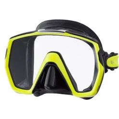Masque FREEDOM HD TUSA -AQUALUNG || BEUCHAT Soldes Boutique freedomhdqbfy noir jaune 1