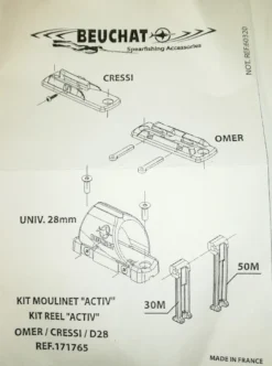 Kit Moulinet ACTIV BEUCHAT -AQUALUNG || BEUCHAT Soldes Boutique kit moulinet activ.02