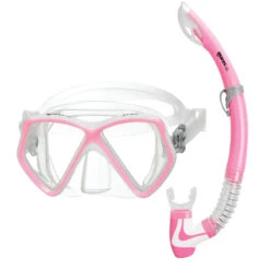 Kit Masque + Tuba SET PIRATE MARES -AQUALUNG || BEUCHAT Soldes Boutique kit pirate rose 2