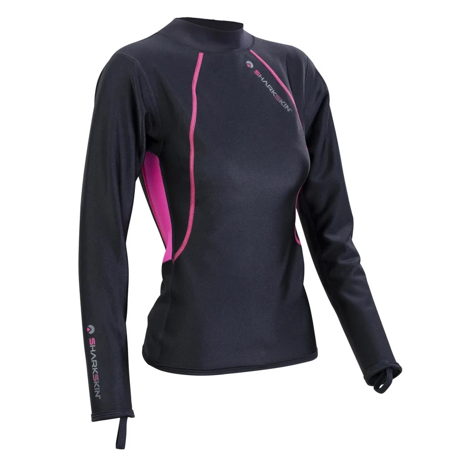Top LONG SLEEVES VEST CHILLPROOF SHARKSKIN Dame Manches Longues Rose 1 Top LONG SLEEVES VEST CHILLPROOF SHARKSKIN Dame Manches Longues Rose