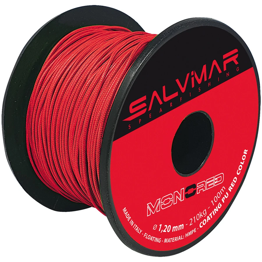 Bobone Fil MONOLINE SALVIMAR Rouge 1,2mm 50m 1 Bobone Fil MONOLINE SALVIMAR Rouge 1,2mm 50m
