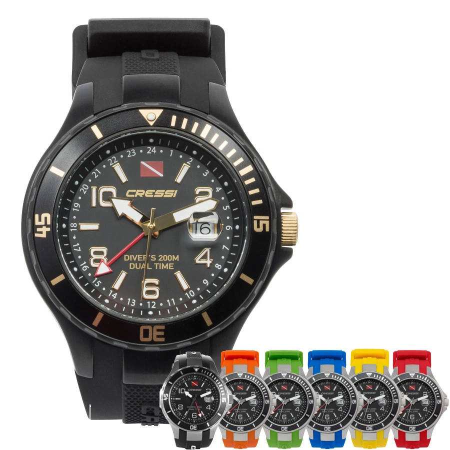 Montre TRAVELLER DUAL TIME CRESSI 1 Montre TRAVELLER DUAL TIME CRESSI