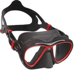 Masque QUANTUM CRESSI -AQUALUNG || BEUCHAT Soldes Boutique quantum noir rouge 2