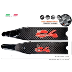 Palmes REDFOX C4 Carbon Médium 5 Palmes REDFOX C4 Carbon Médium -AQUALUNG || BEUCHAT Soldes Boutique red fox 3