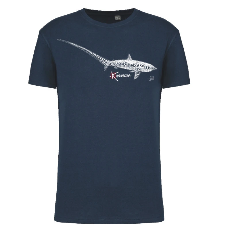 T-Shirt Bio KANUMERA Le Requin Renard Marine 2 T-Shirt Bio KANUMERA Le Requin Renard Marine â Image 2