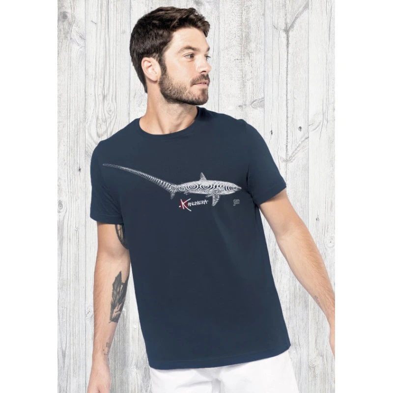 T-Shirt Bio KANUMERA Le Requin Renard Marine 1 T-Shirt Bio KANUMERA Le Requin Renard Marine