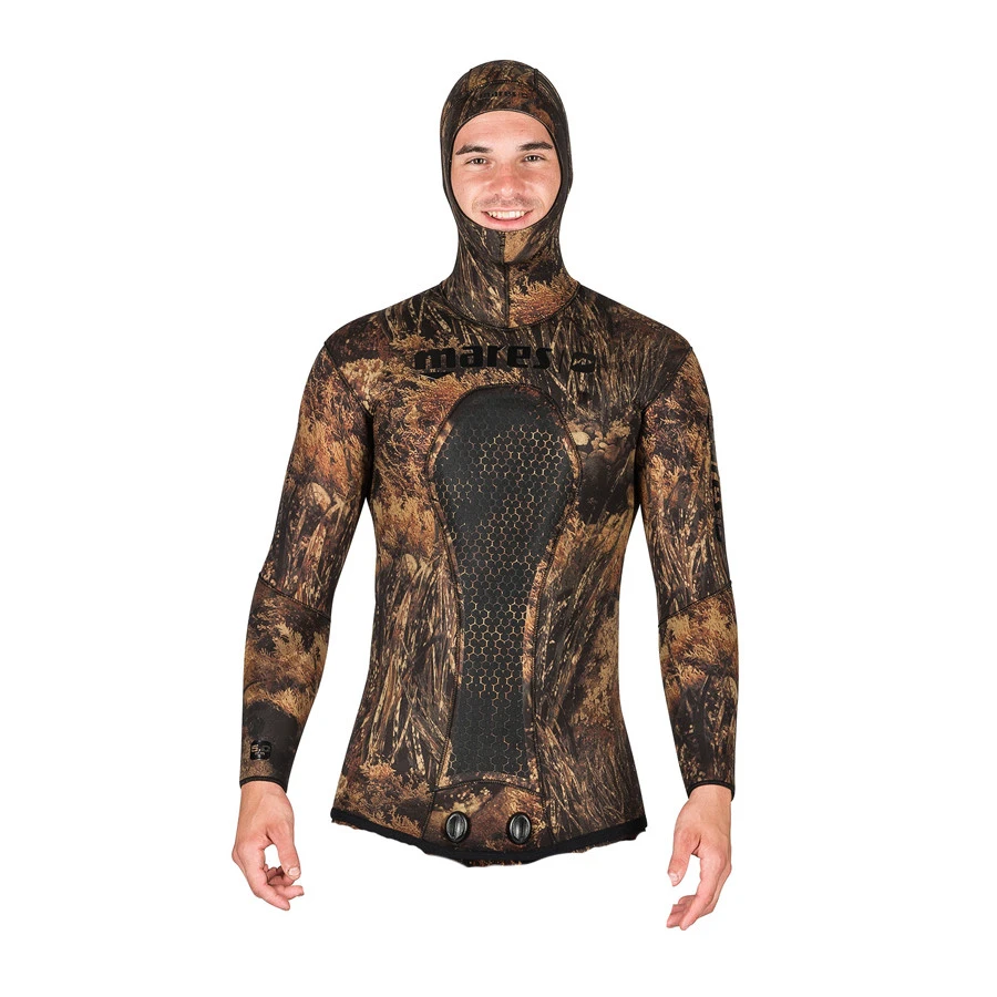 BEUCHAT Veste SQUADRA ILLUSION MARRON MARES 5mm 1 BEUCHAT Veste SQUADRA ILLUSION MARRON MARES 5mm