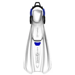 Palmes STORM AQUALUNG Blanche -AQUALUNG || BEUCHAT Soldes Boutique storm blanc bleu 1