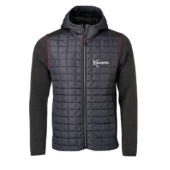 VESTE TRICOTÉE HYBRIDE Homme Charbon Chiné