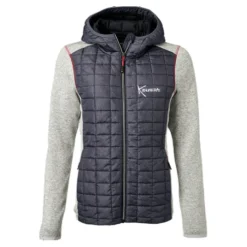 VESTE TRICOTÉE HYBRIDE Dame Poivre Et Sel