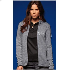 Veste POLAIRE TRICOTE KANUMERA Dame Gris Orage -AQUALUNG || BEUCHAT Soldes Boutique veste polaire gris o f