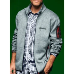 Veste POLAIRE TRICOTE KANUMERA Gris Tempête -AQUALUNG || BEUCHAT Soldes Boutique veste polaire gris t h 2